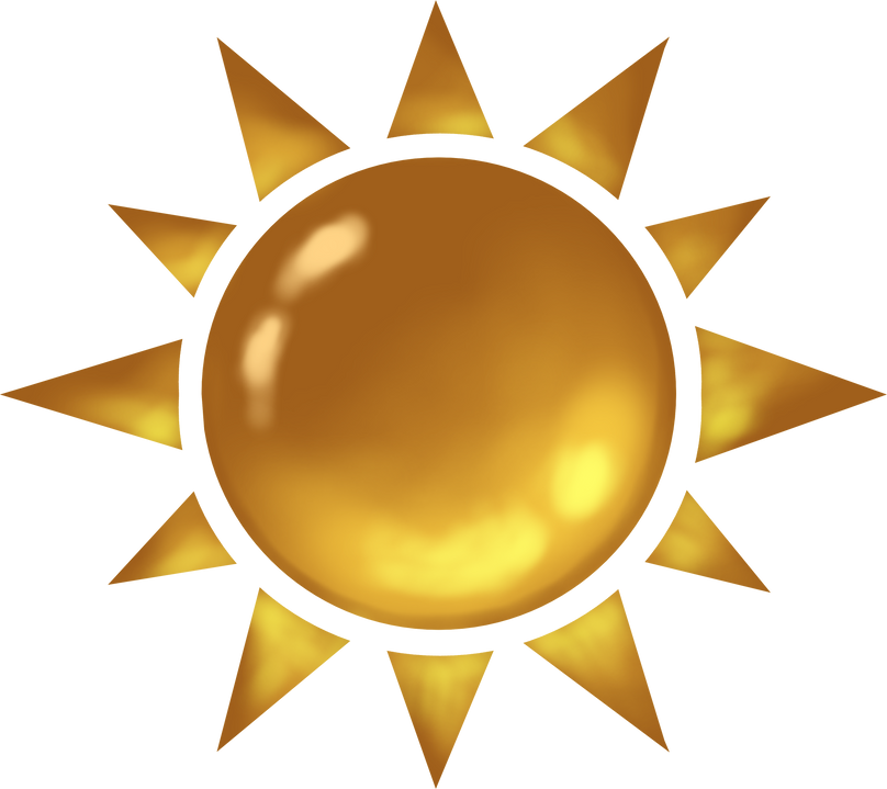 metallic gold sun 2